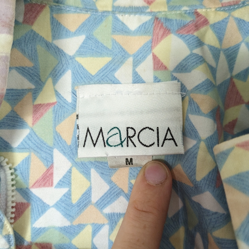 Vintage Patchwork Design Zip Up Spring Jacket - image 3